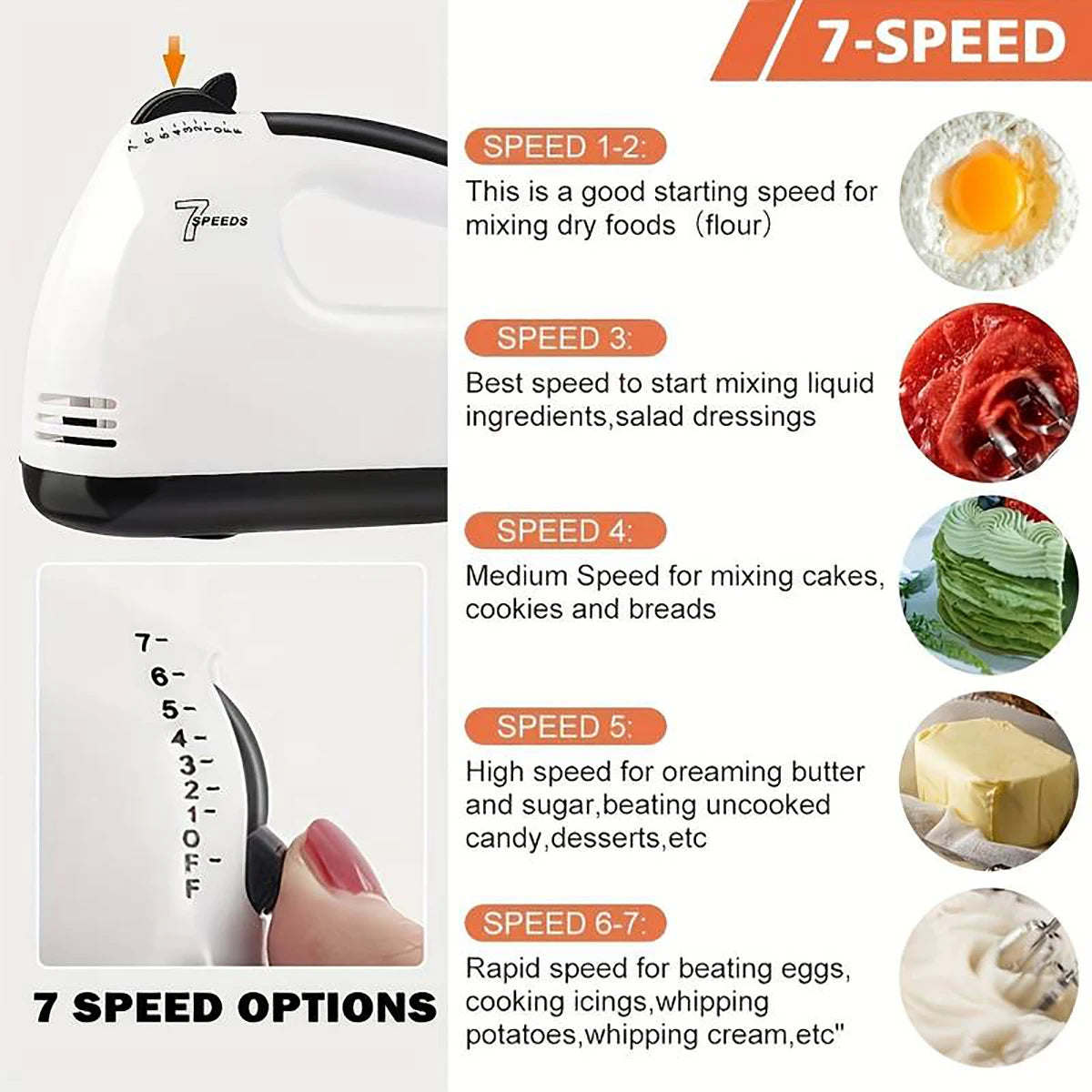 Handheld electric egg beater