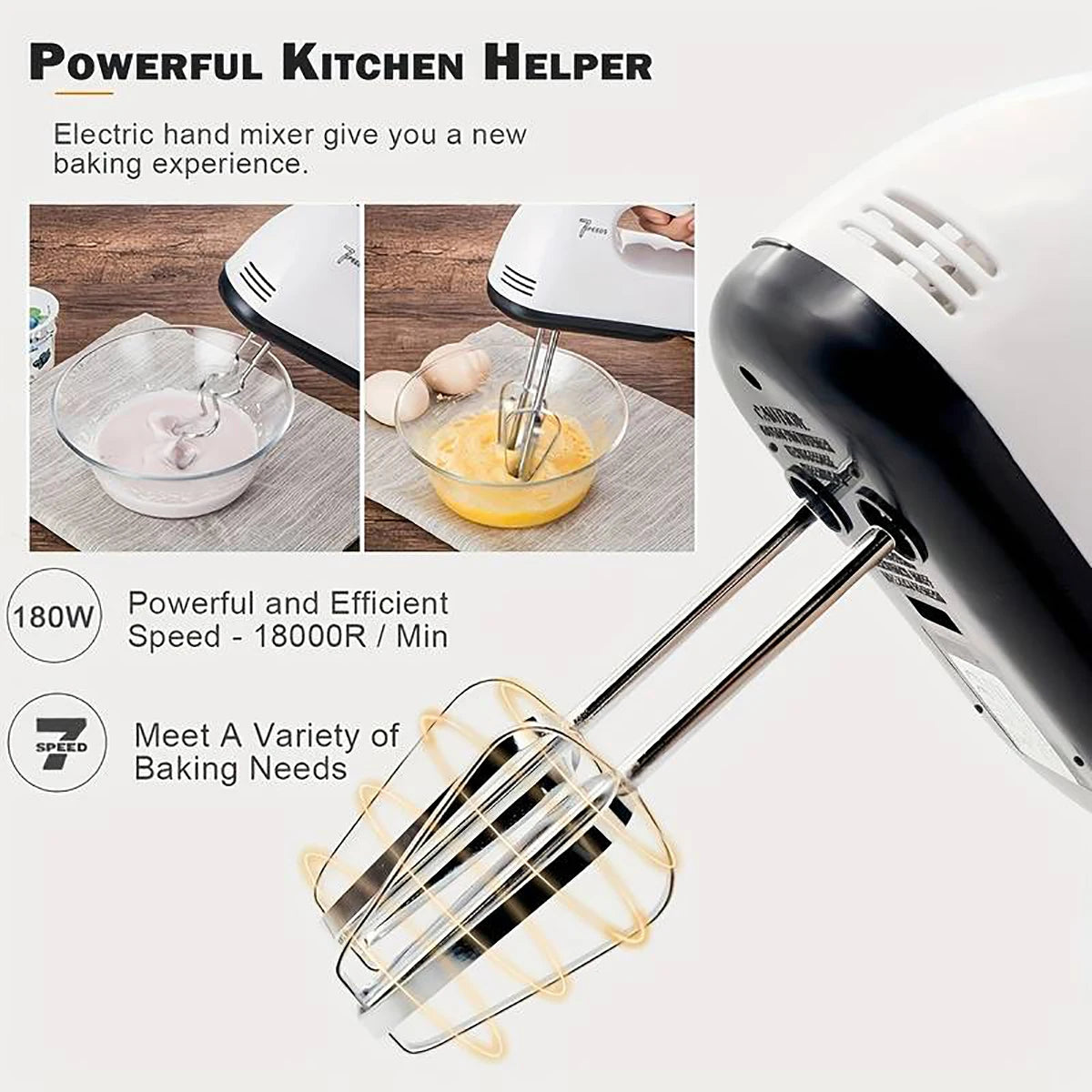 Handheld electric egg beater